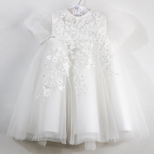 White Princess Tulle Baby Dress