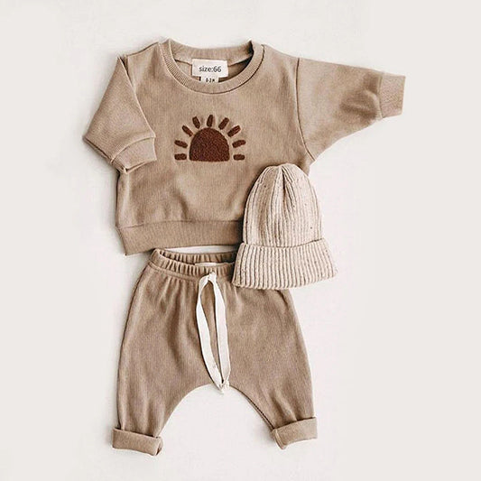 Brown Sun Sweater + Pants