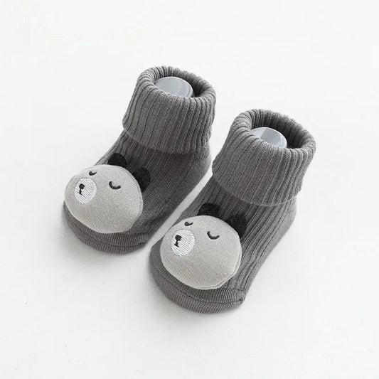 Baby Animal Socks - Gray Bear - Cocowish