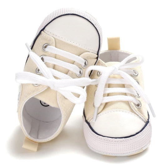 Soft Sole Canvas Shoes - Beige