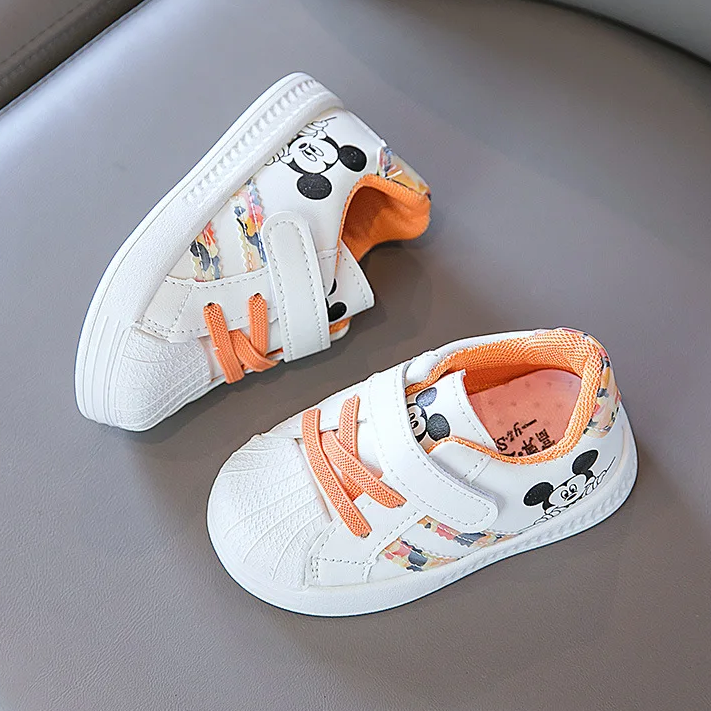 Mickey Mouse Baby Shoes - Orange