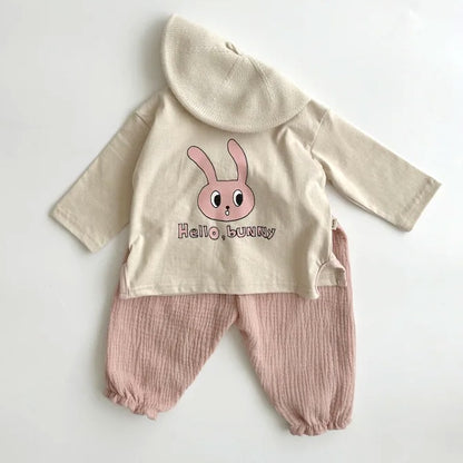 Babyhose aus Bio-Baumwollmusselin - Rosa