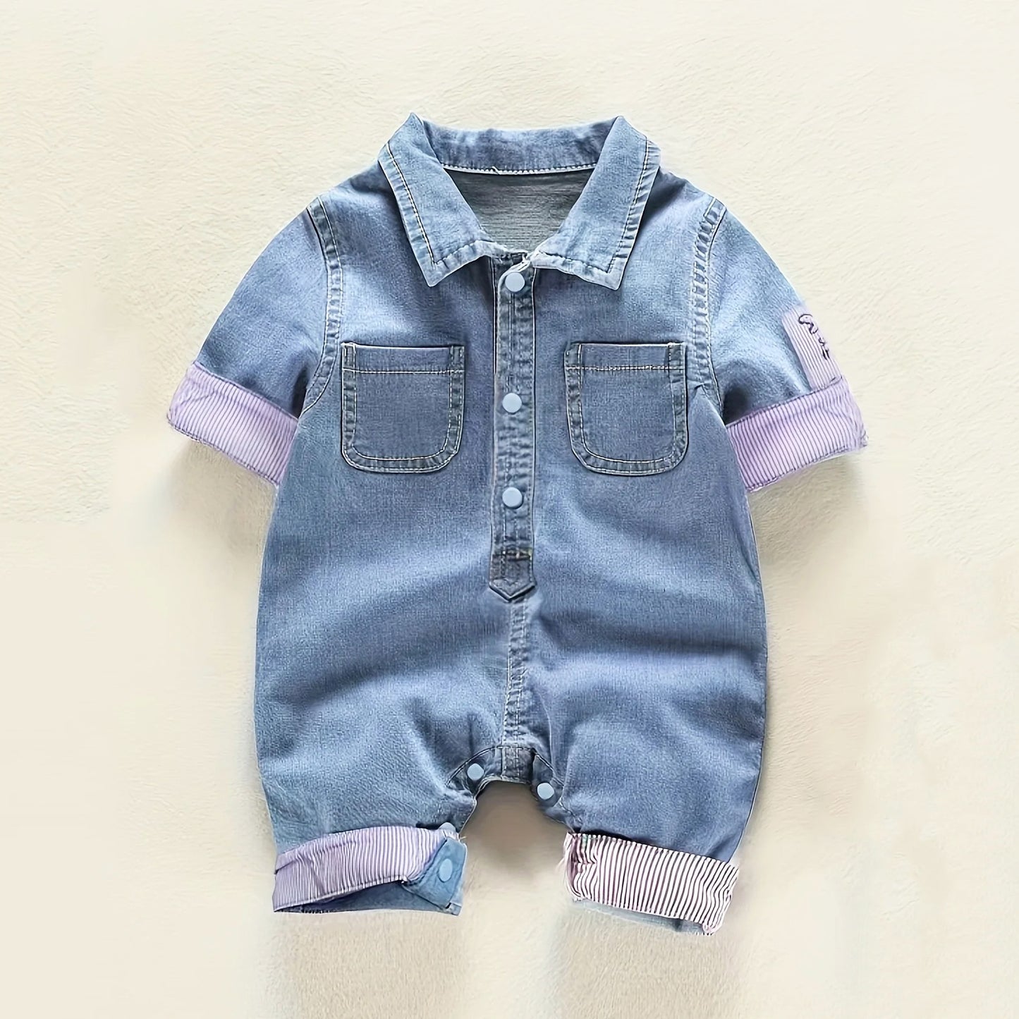 Denim Baby Shorty One-Piece