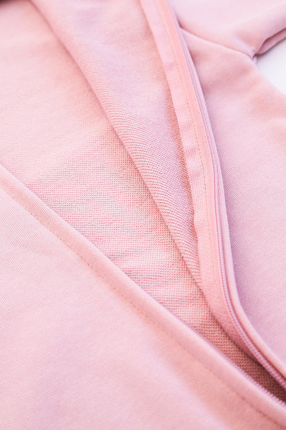 Drake Baby-Overall mit Kapuze und Reißverschluss - Rosa