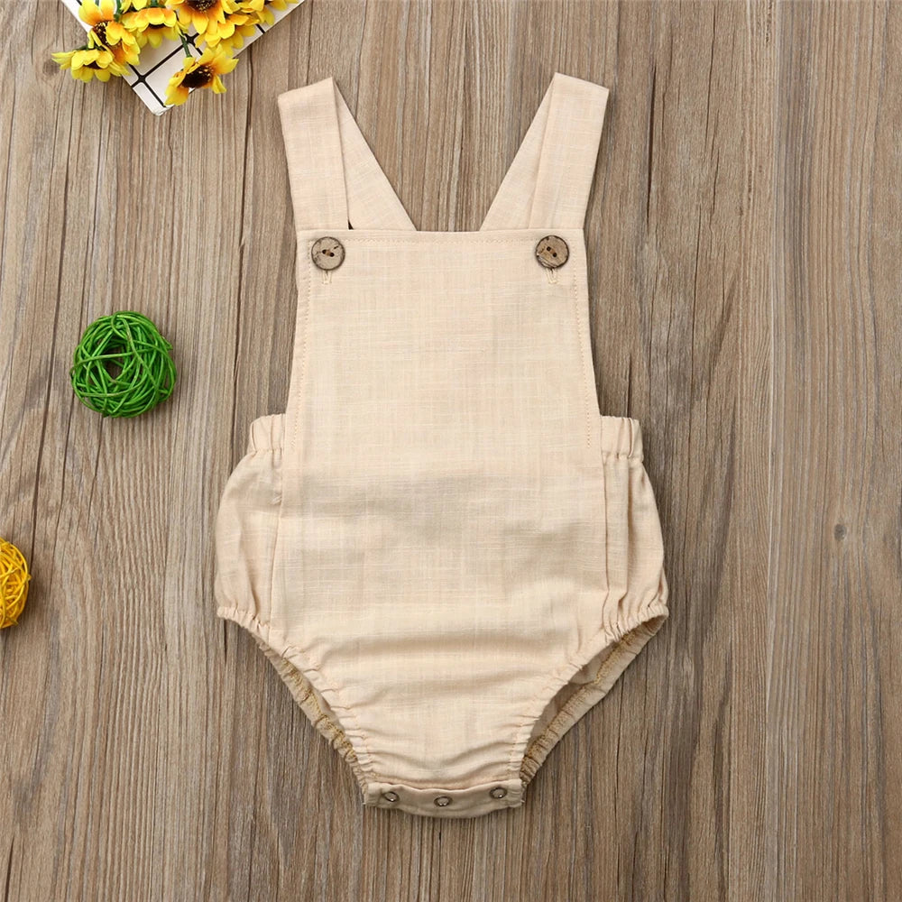 St-Tropez Baby Overalls - Beige