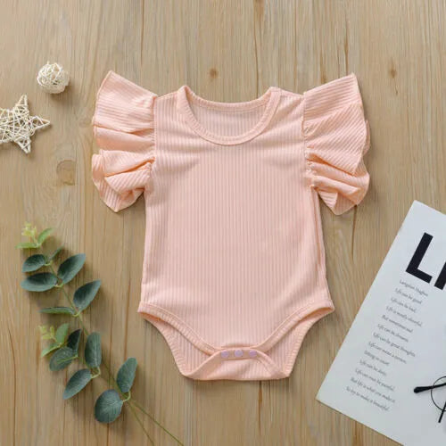 Mia Ruffle Bodysuit - Pink