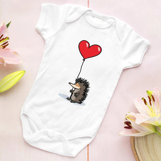 Hedgehog Bodysuit - Heart Balloon