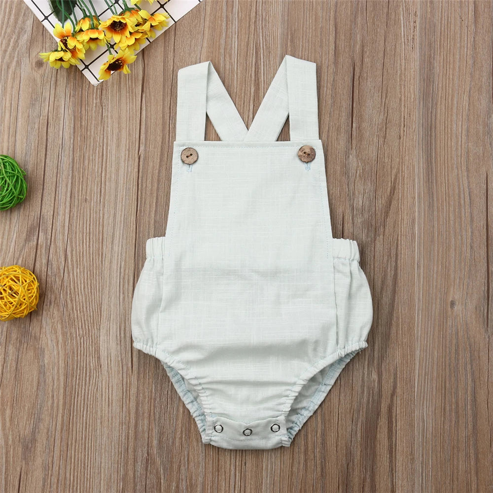 St-Tropez Baby Overalls - Light Green