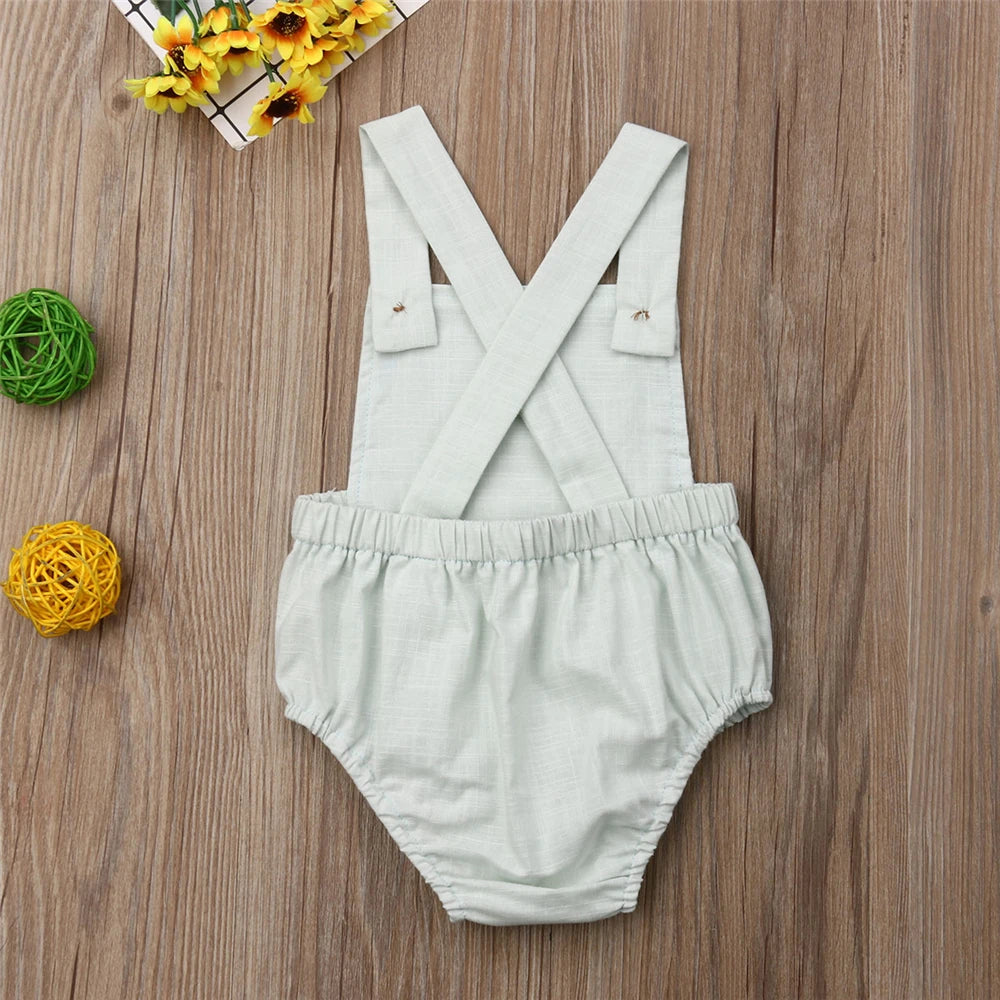 St-Tropez Baby Overalls - Light Green