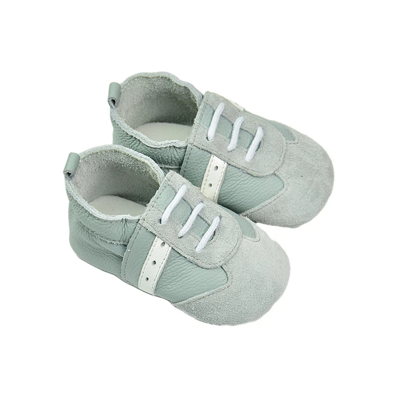 Leather Baby Shoes - Mint