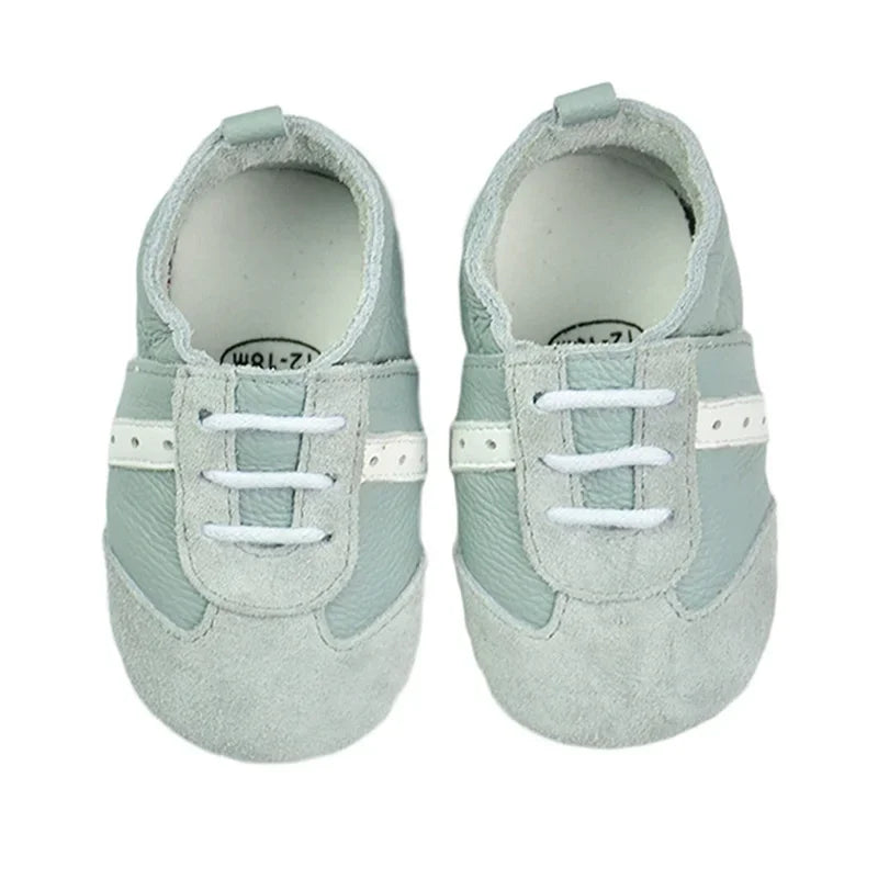 Leather Baby Shoes - Mint