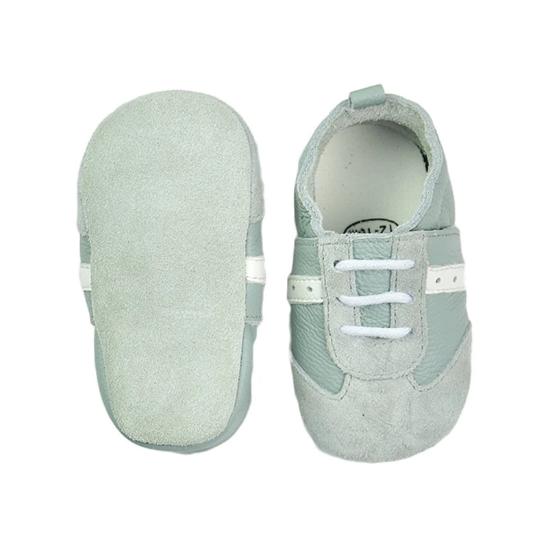 Leather Baby Shoes - Mint