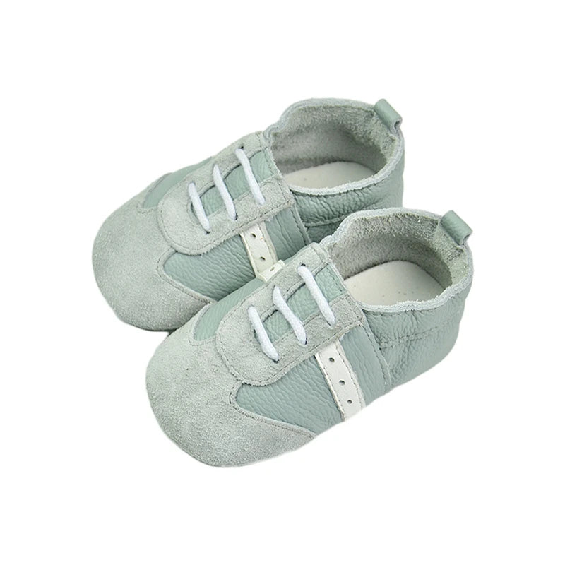 Leather Baby Shoes - Mint