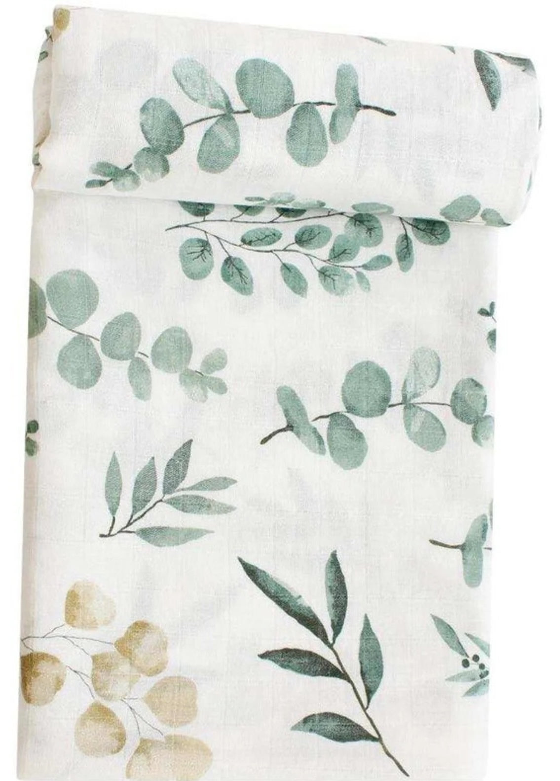 Muslin Baby Swaddling Blanket - Green Nature