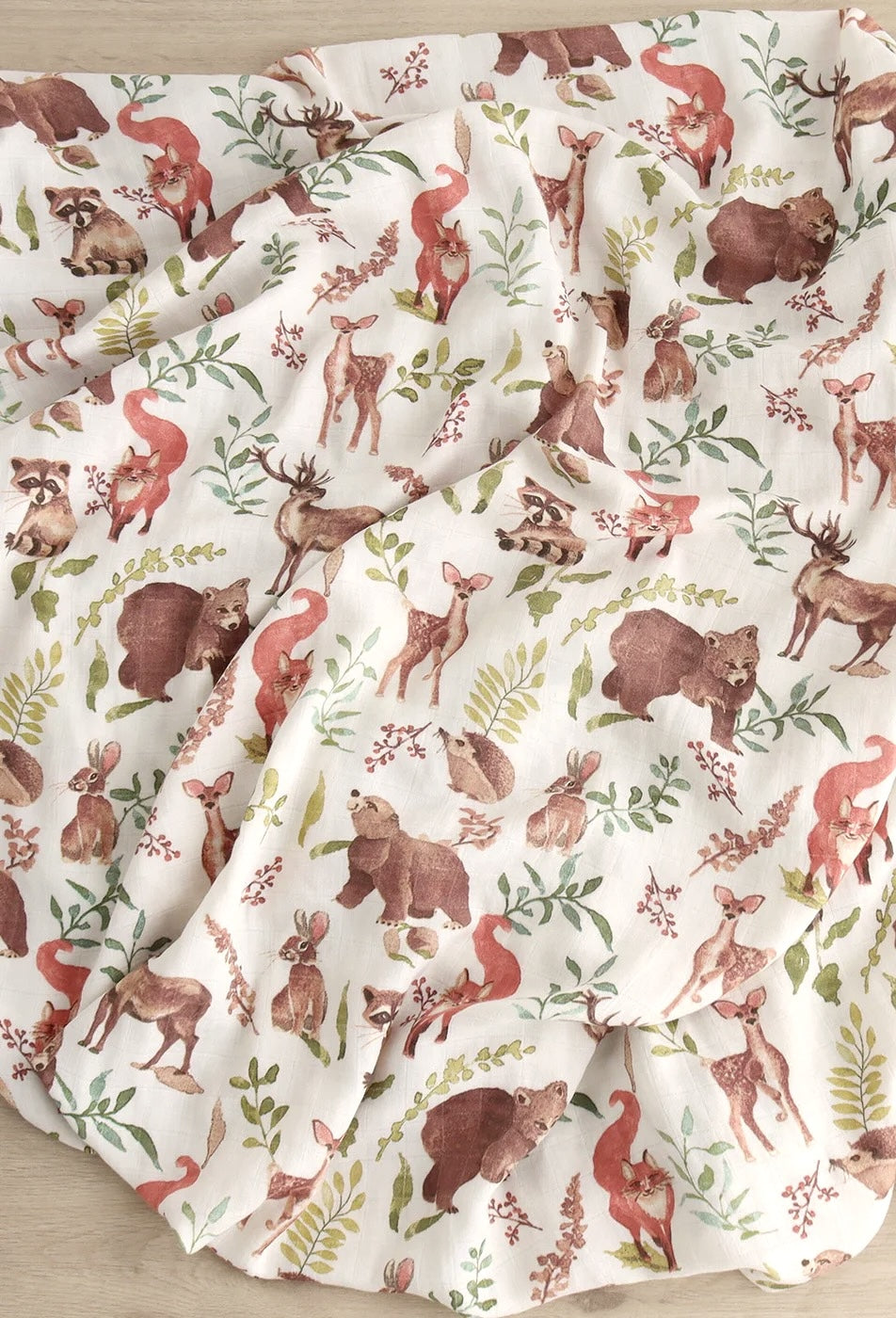 Muslin Baby Swaddle Blanket - Forest