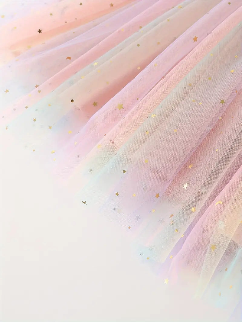 Rainbow Princess Dress - Pink