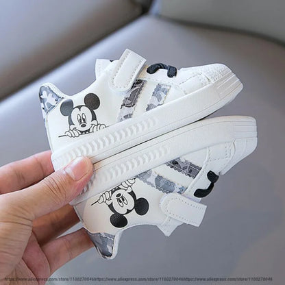 Mickey Mouse Baby Shoes - Gray Camouflage