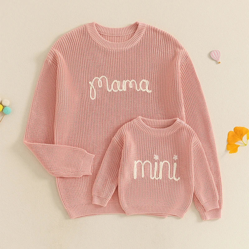 Mama & Mini Matching Sweaters - Pink