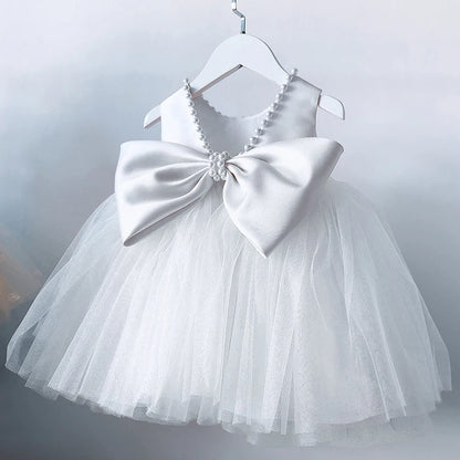 Monaco Baby Tutu Dress - White