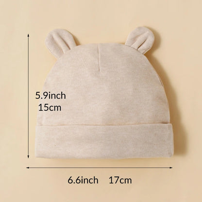 Unisex Baby Hats (Set of 3)