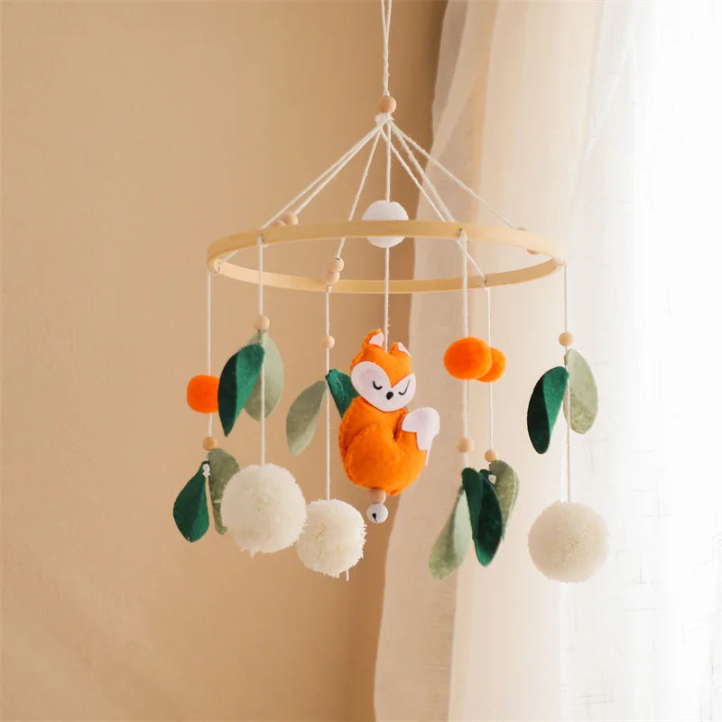 Fox And Leaves Crib Mobile