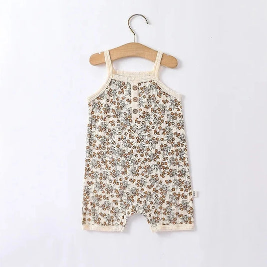 Louise Baby Romper - Olives