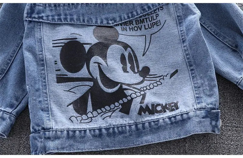 Veste en jean Mickey Mouse - Bleu