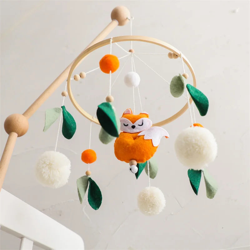 Fox And Leaves Crib Mobile