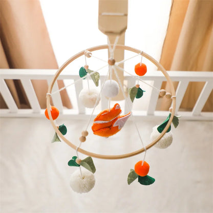 Fox And Leaves Crib Mobile