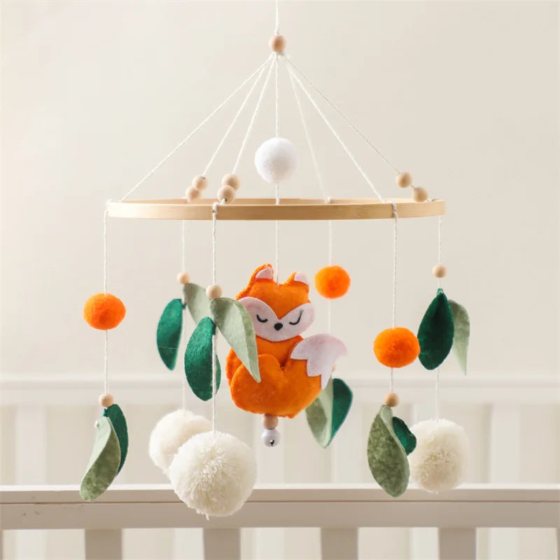 Fox And Leaves Crib Mobile