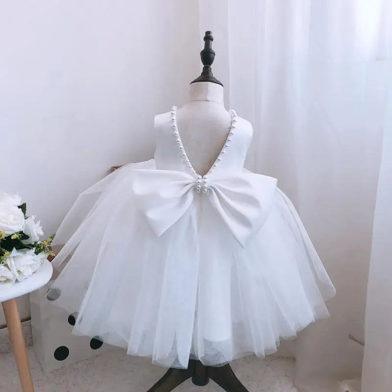 Monaco Baby Tutu Dress - White