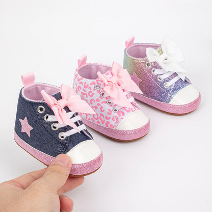 Baby Girl High Top Sneakers - Rainbow