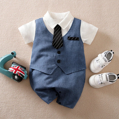 William Baby Gentleman Suit Romper