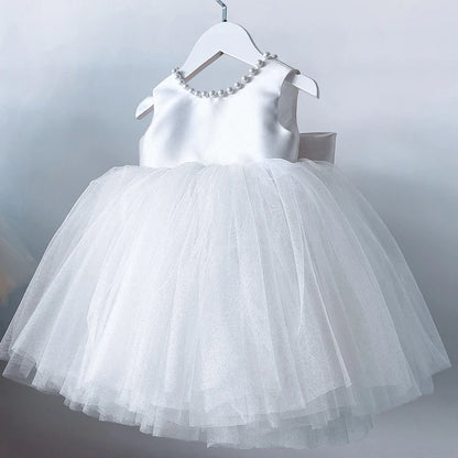 Monaco Baby Tutu Dress - White