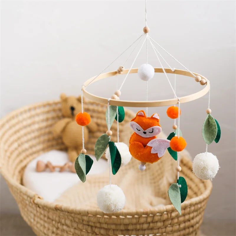 Fox And Leaves Crib Mobile