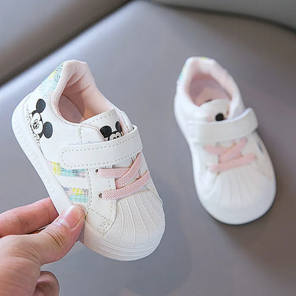 Mickey Mouse Baby Shoes - Pink