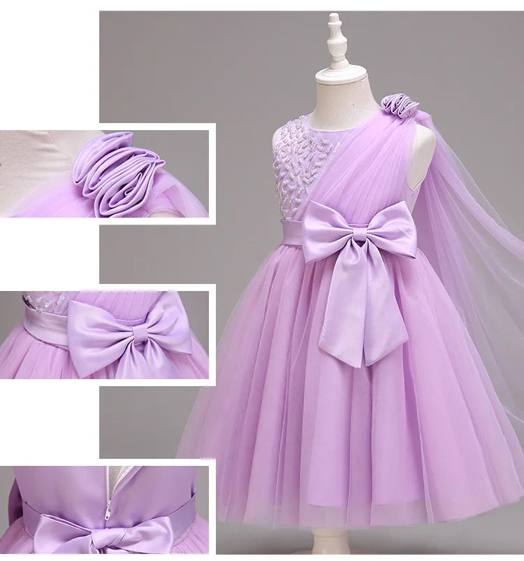 Robe Princesse Aurore - Mauve