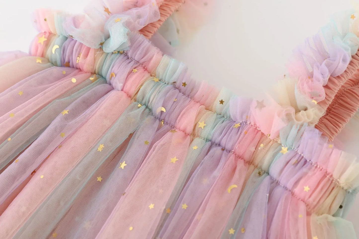 Rainbow Princess Dress - Pink