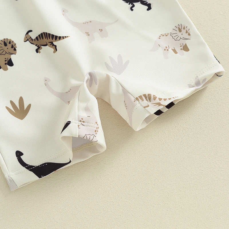 Einteiliger Rashguard für Babys mit Dinosaurier-Motiv