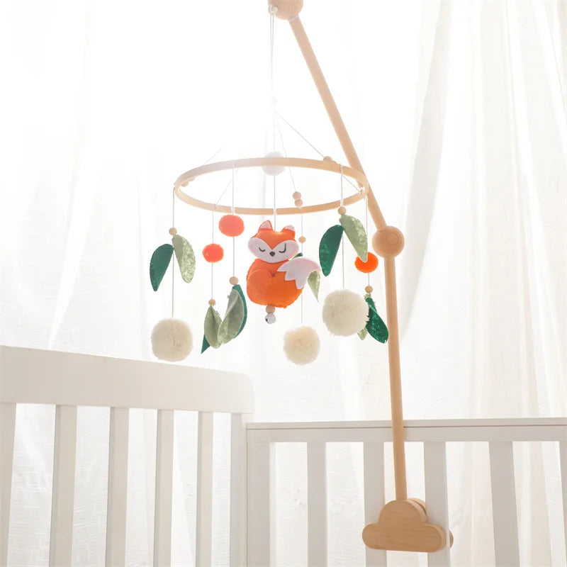 Fox And Leaves Crib Mobile