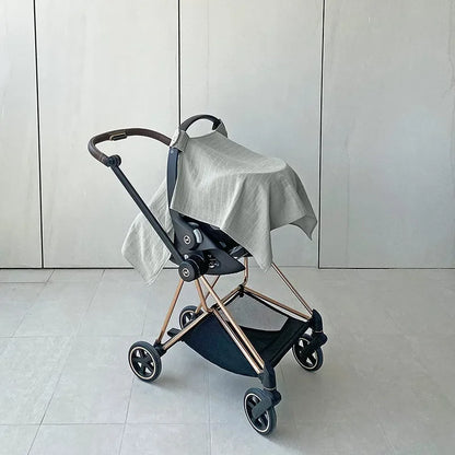 Muslin Stroller & Car Seat Cover - Gray