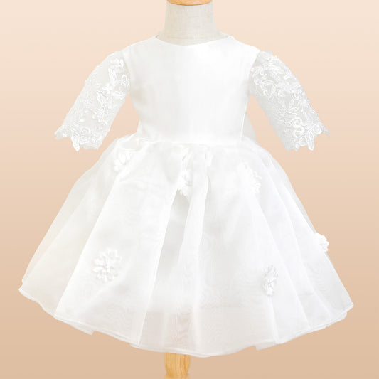 White Baby Dress with Lace