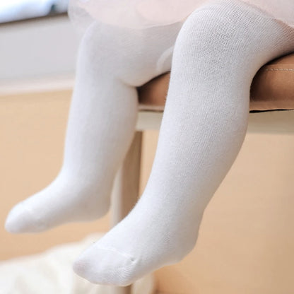 Collants bébé blanc uni