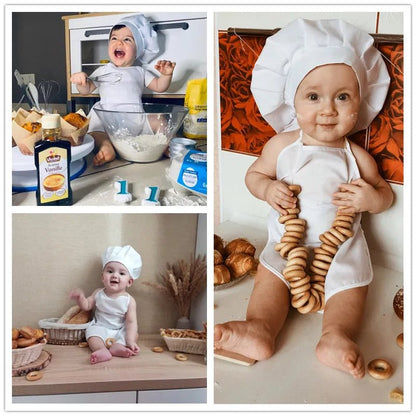 Baby Chef Apron + Hat Costume - Boy - Cocowish