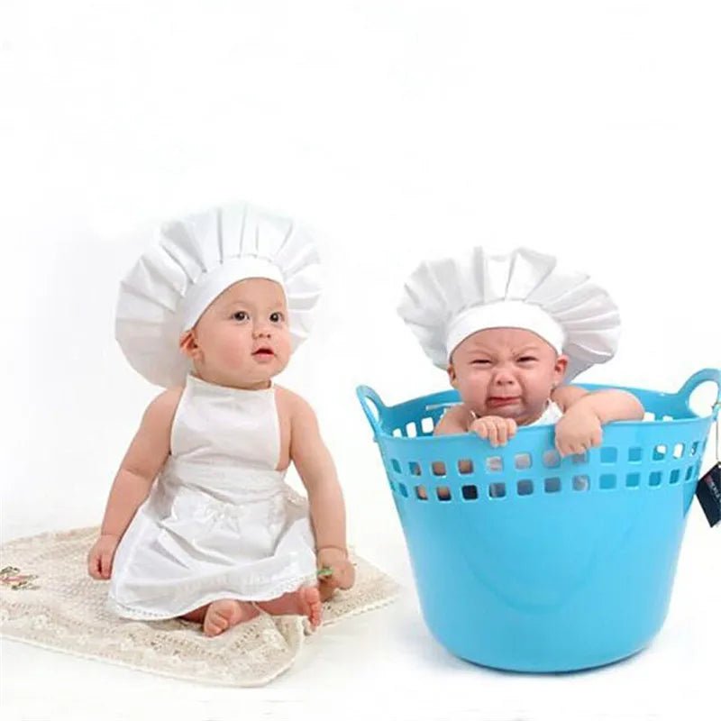 Baby Chef Apron + Hat Costume - Girl - Cocowish