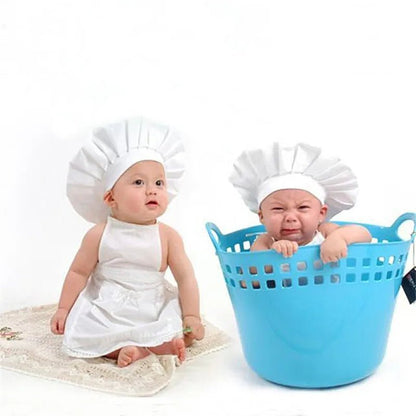 Baby Chef Apron + Hat Costume - Girl - Cocowish