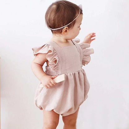 Ruffled Baby Romper - Cocowish